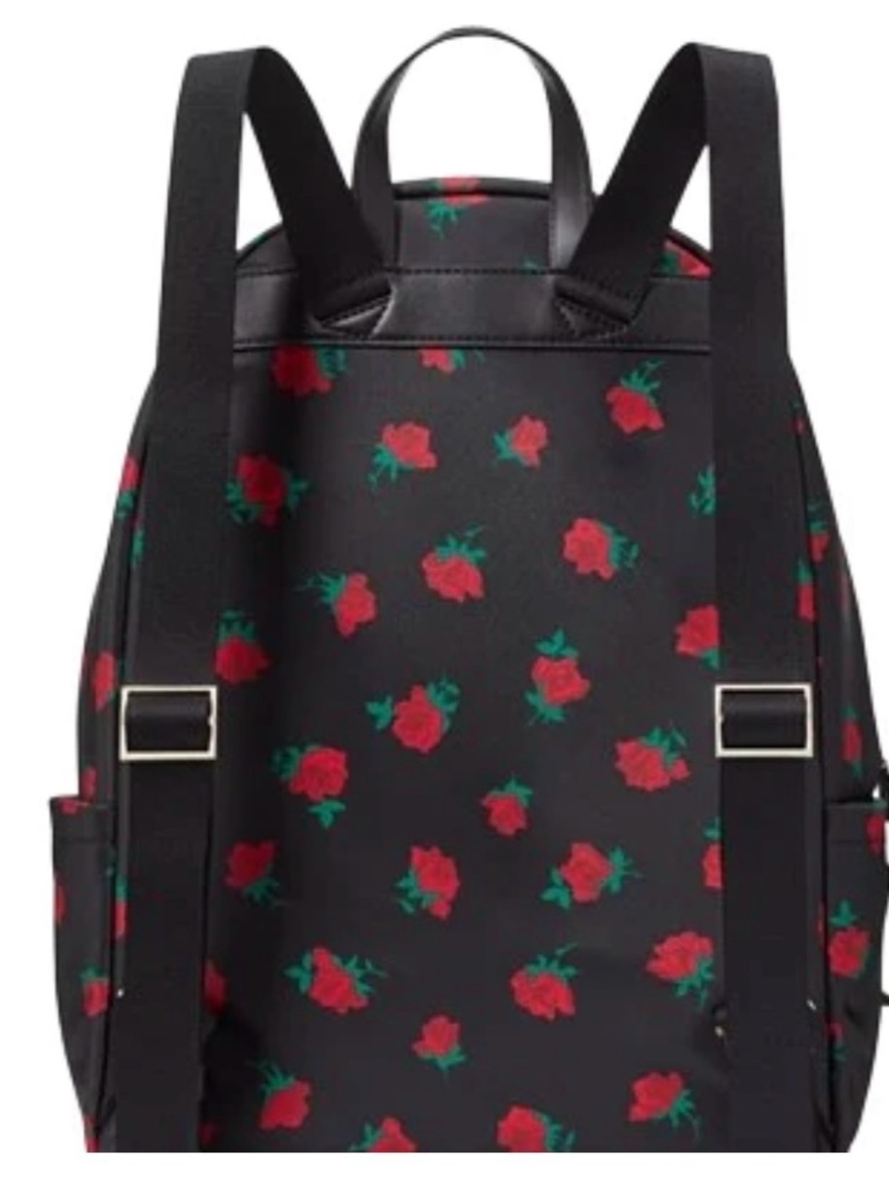 Kate Spade New York Black Rose Toss Large Backpack - Picture 3 of 10